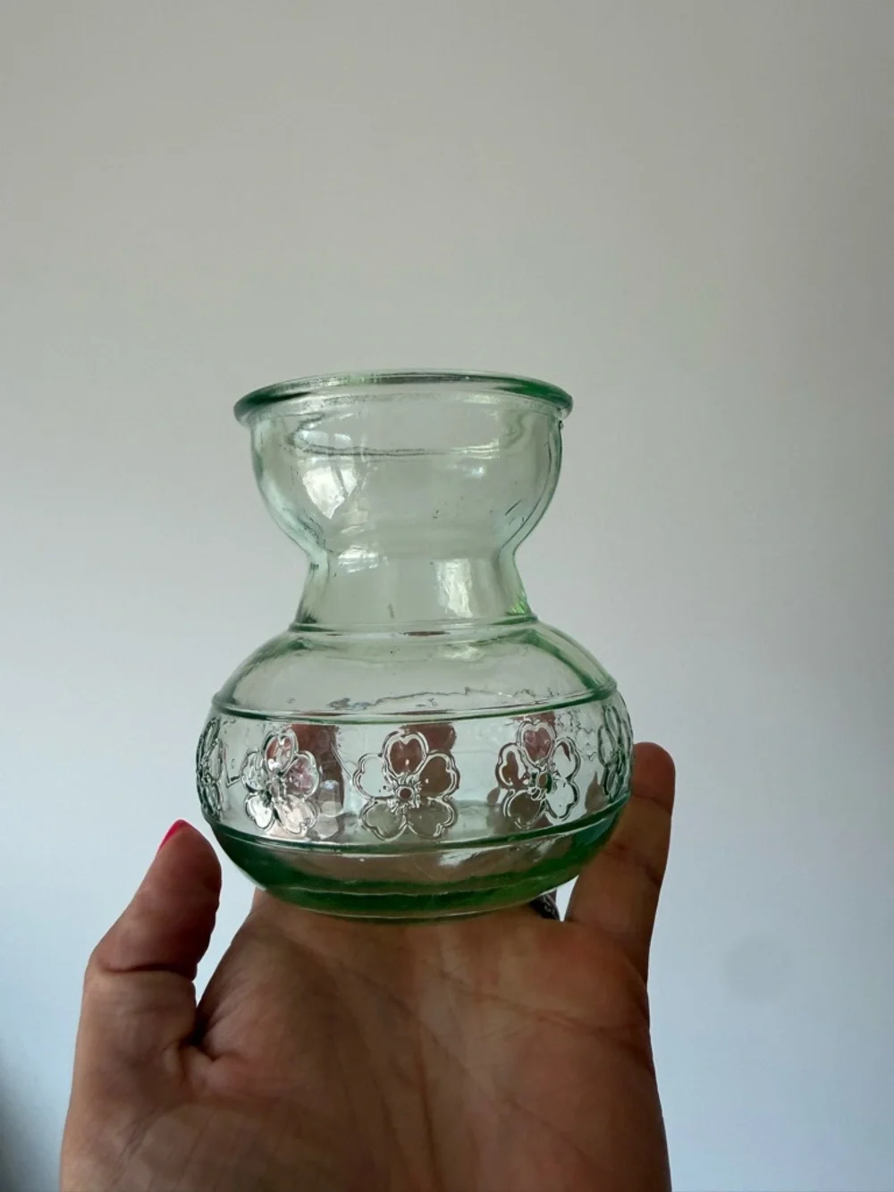 Green Glass Floral Accent Vase - Home‎ Accents